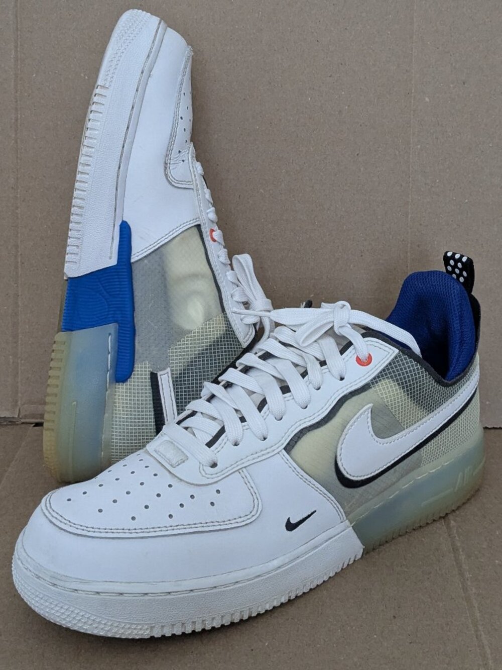 Nike Air Force 1 React 'White Light Photo Blue' DH7615-101 Men's Shoes Size 8 . - Picture 3 of 14
